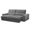 Sofá Amuv Malta Reclinable 3 Cuerpos Gris