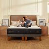Cama Europea CIC Base Dividida 2 Plazas Súper Premium + Respaldo + 2 Veladores Torino