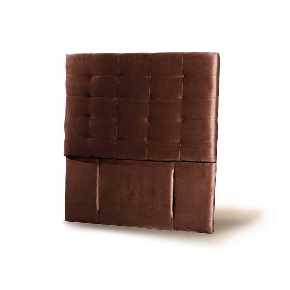 Respaldo Latam Home 1 Plaza Napoles Tela Velvet Chocolate