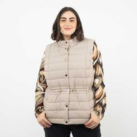 Parka Sin Mangas Mujer Extralindas Camel, Verde