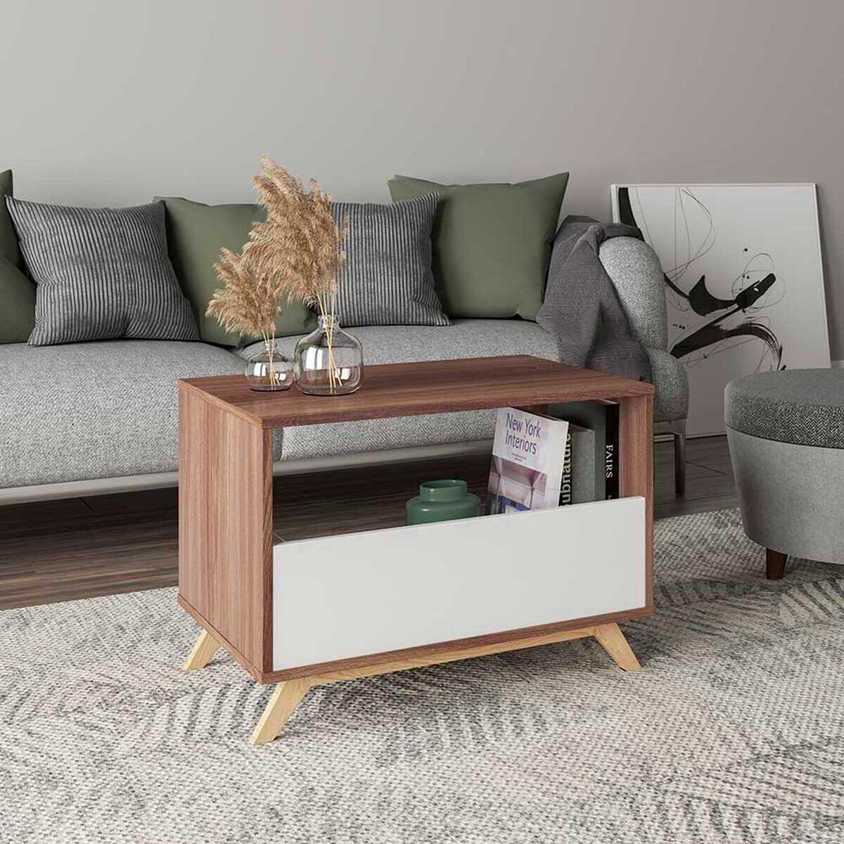 Mesa de Centro Home Mobili Julia Caf&eacute;