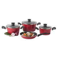 Batería de Cocina Acero Vitrificado Magefesa Coral 7 Piezas