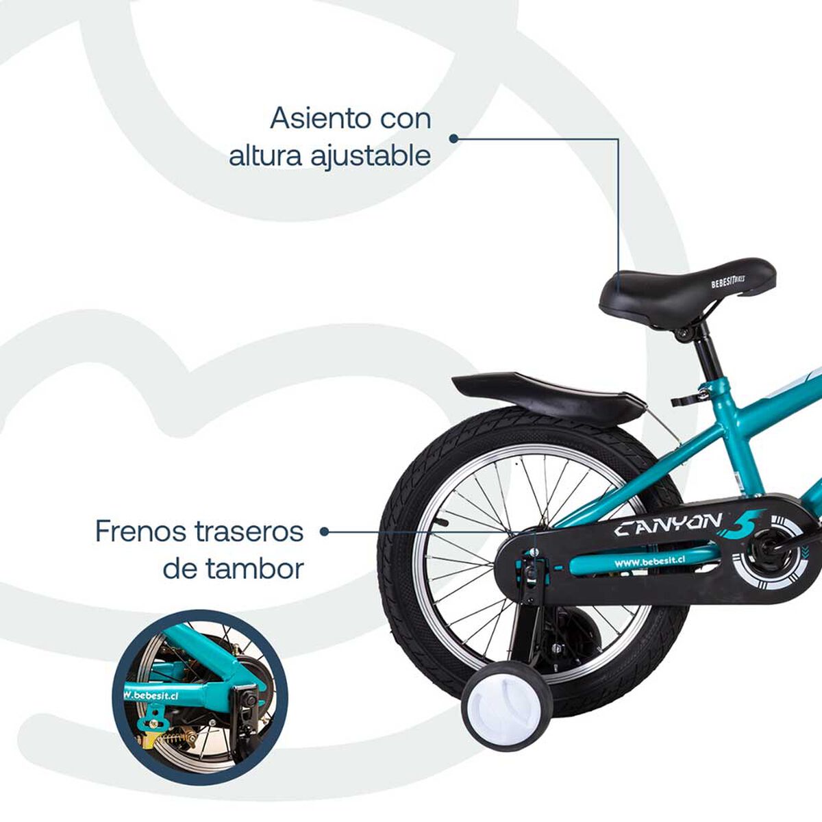 Bicicleta Canyon 16Verde Bebesit