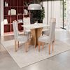 Comedor Yardas Trento 4 Sillas Off White