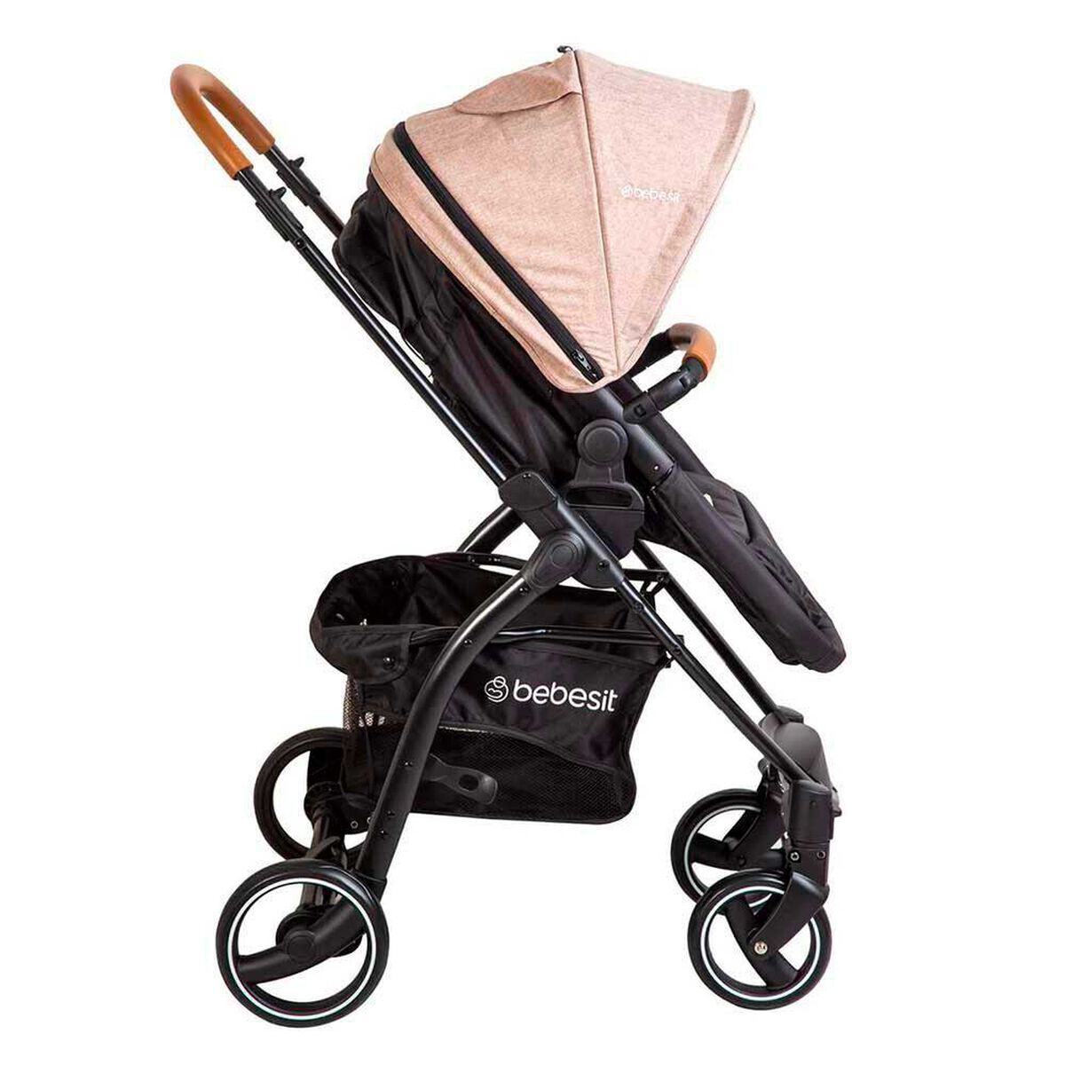 Coche Cuna Travel System Bebe F&eacute;nix Beige Bebesit