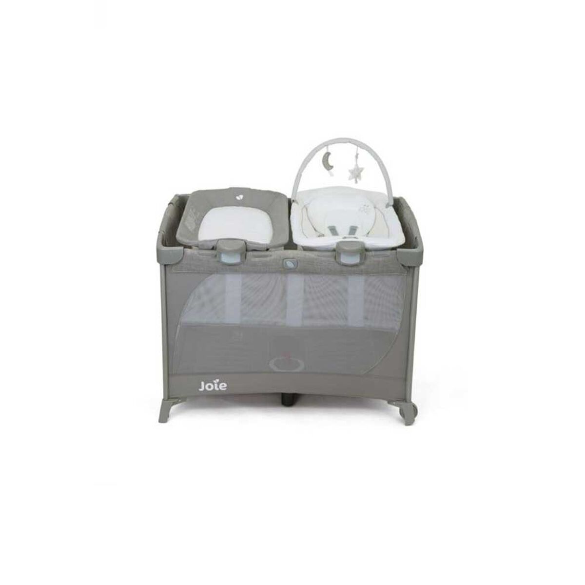 Cuna Corral Con Mudador y Silla Nido Plack & Play Commuter Gris Joie