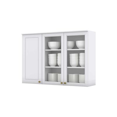 Mueble de Cocina Aereo  Home Mobili Americana 3 Puertas Blanco