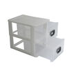 Caja Organizadora Plástica Mediano San Bernardo 2 Niveles Blanco