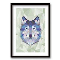 Cuadro Decorativo Retela Wolf Triangle 50 x 35 cm