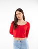 Polera Crop Manga Larga Mujer Icono