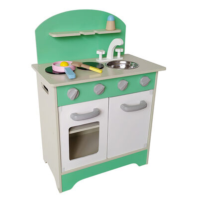 Cocina de Madera Gamepower Verde con Accesorios