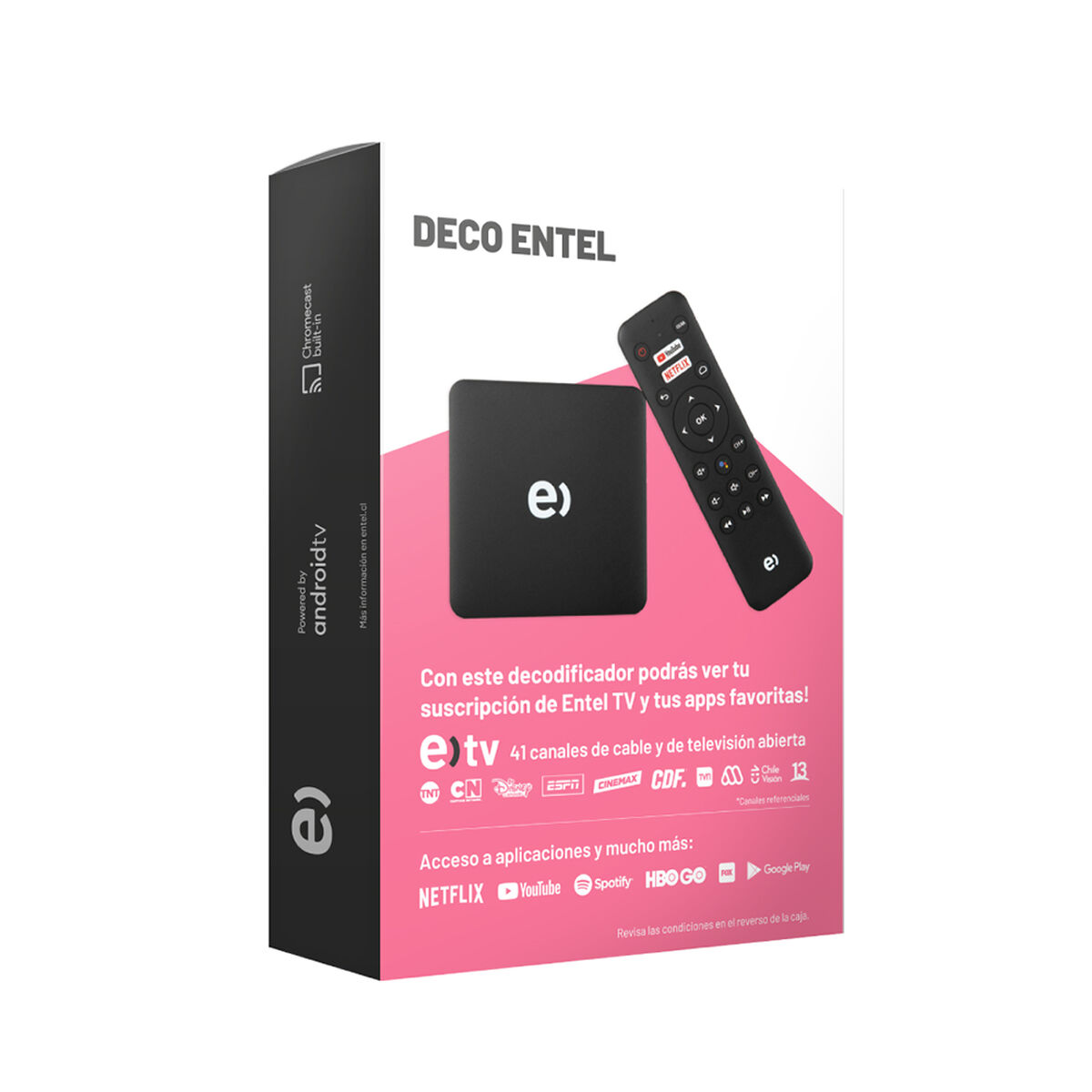 Decodificador Entel Android TV