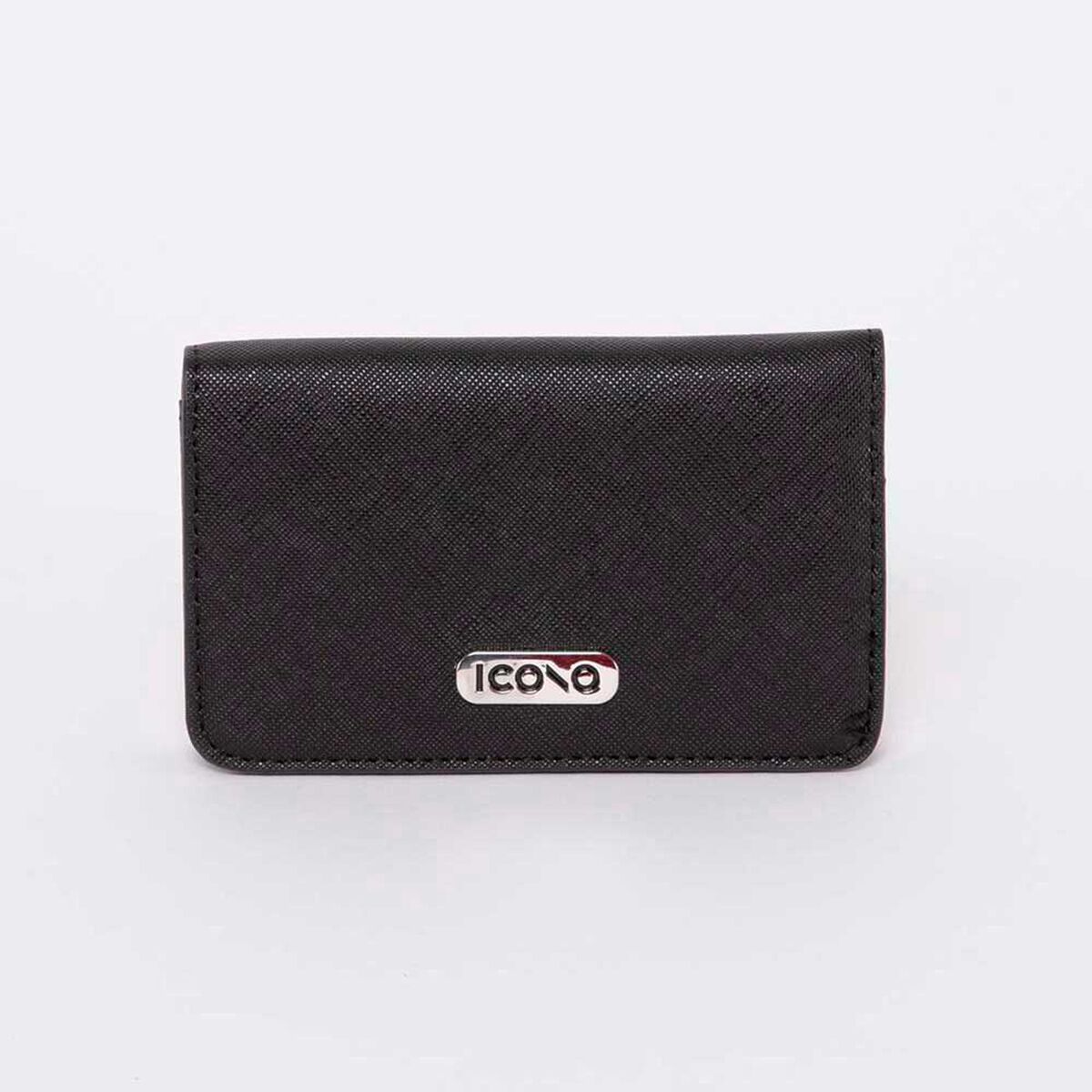 Billetera Eco Cuero Negro Mujer Icono