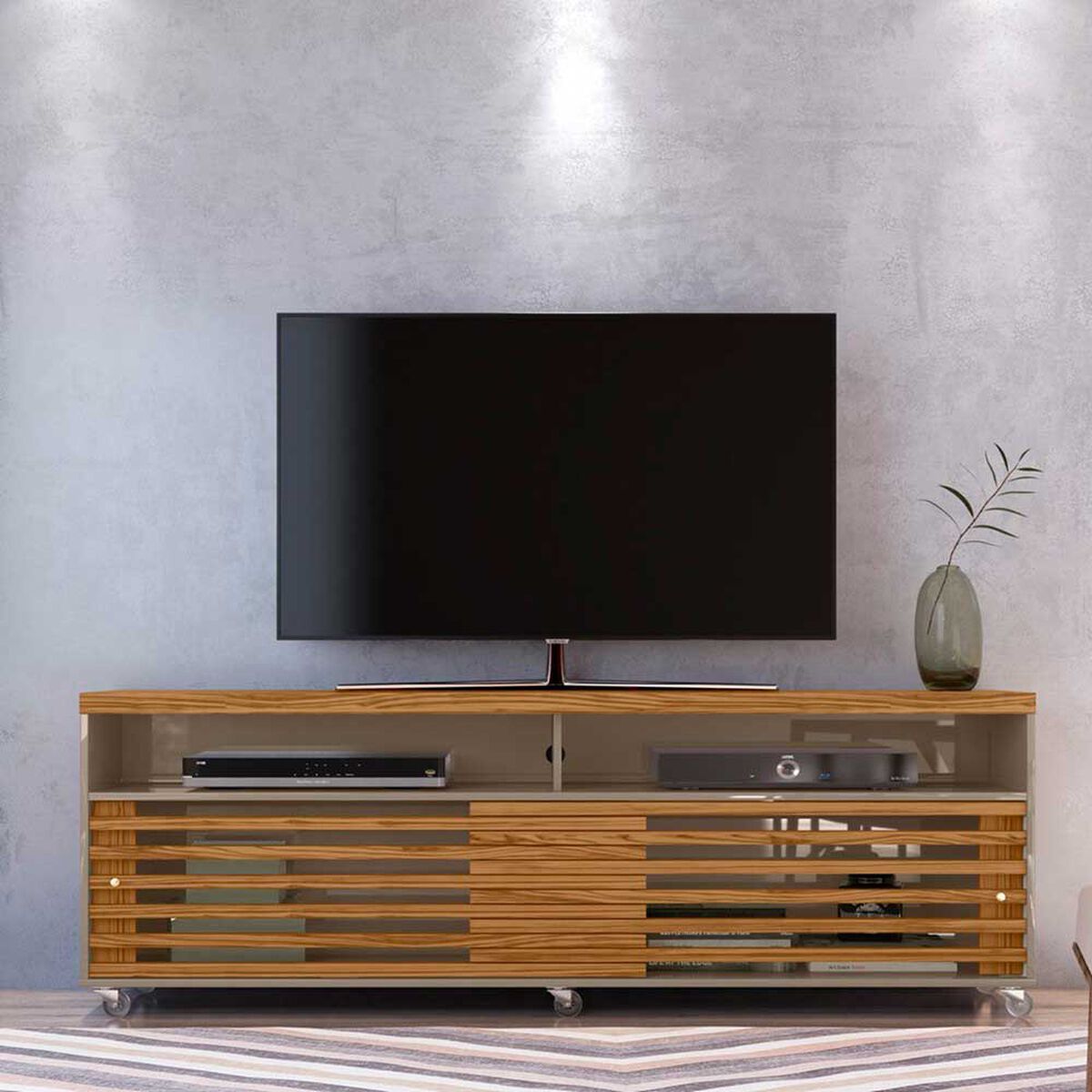 Rack TV Altavision Cross Hasta 65" Fendi Natural