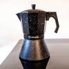 Cafetera Italiana Simplit Granito 12 Tazas Negro