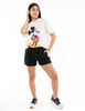 Polera Con Dibujo Animado Oversized Manga Corta Mujer Icono