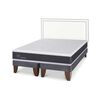 Cama Europea CIC Base Dividida 2 Plazas Ortopedic + Respaldo Danubio
