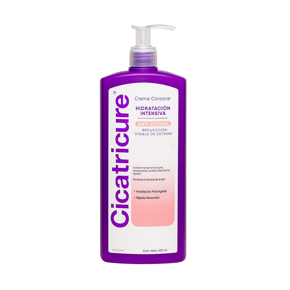 Pack Cicatricure Crema Anti estrías 400 ml + Cica oil 50 ml