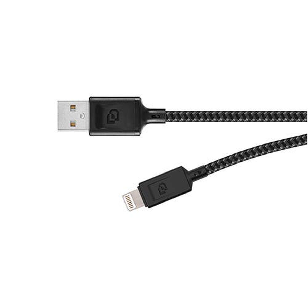 Cable Lightning MFi a USB-A Dusted 1,2 Metros Negro