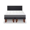 Cama Europea CIC Base Dividida King Anatomic + Respaldo Villarrica Negro