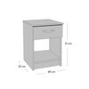 Cama Europea Celta 1 Plaza Evolution Black + Respaldo + Velador Asturias