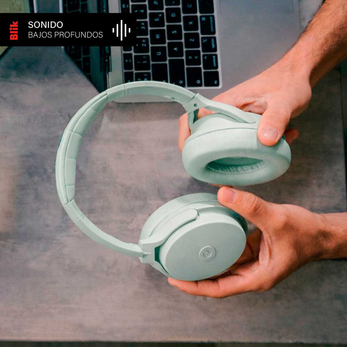 Aud&iacute;fonos In Ear bluetooth Blik NEO-GRE Verde claro