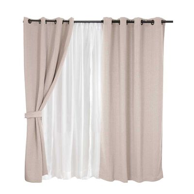 Imagen 1 del producto Cortinas Mashini Valdivi 140 x 220 cm Arena