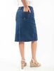 Falda Midi Denim Mujer Portman Club