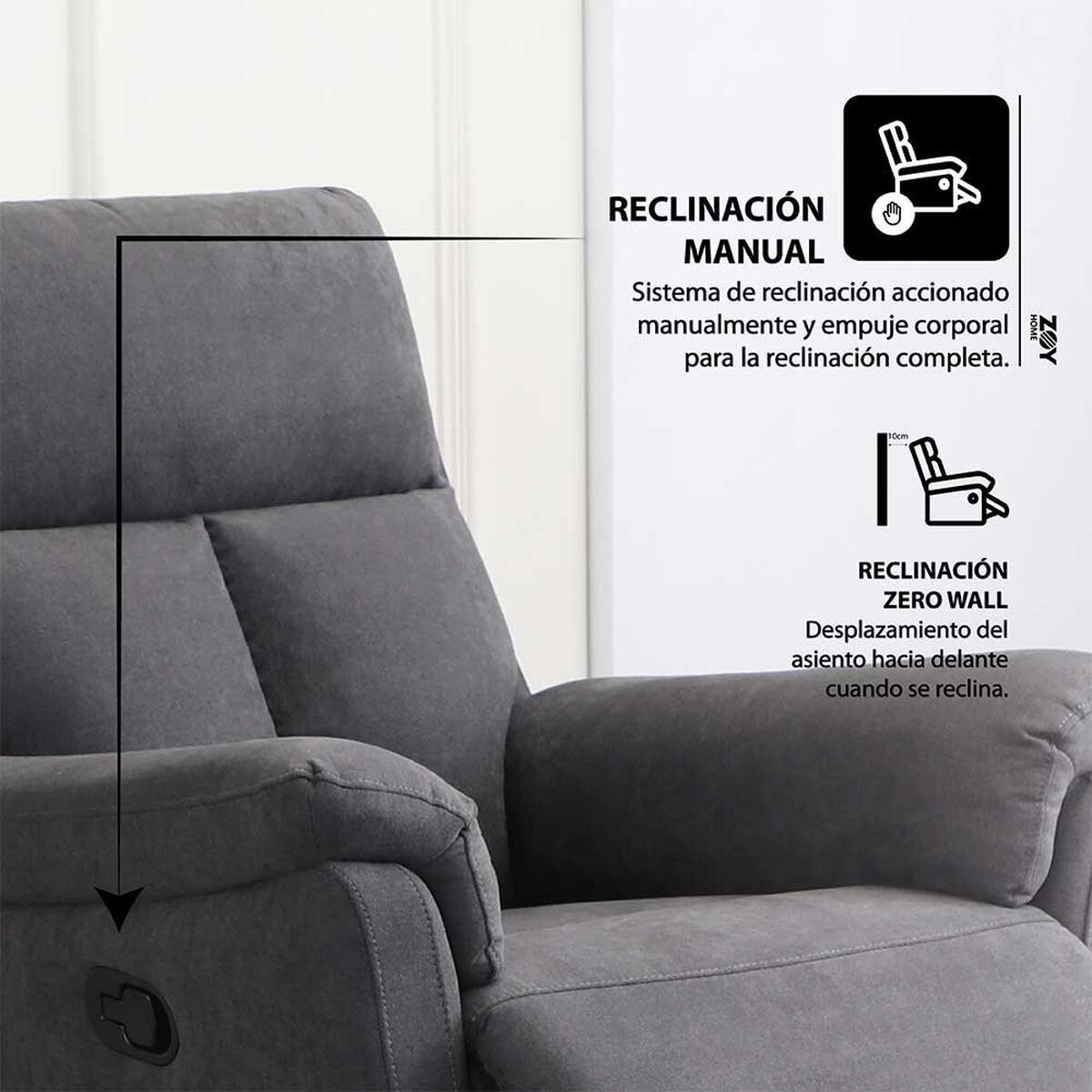 Bergere Zoy Home Beijing 1 Cuerpo Grafito