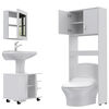 Mueble Lavamanos + Botiquín + Mueble Optimizador Tuhome