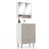 Combo Baño Vanitorio + Espejos Home Mobili City Beige