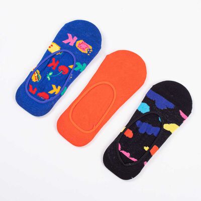 Imagen 1 del producto Pack 3 Calcetines Mujer Icono Azul