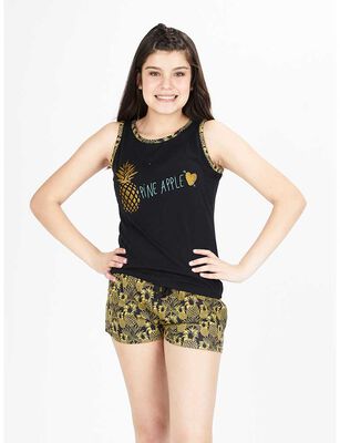 Imagen 1 del producto Pijama de Algodón Niña Kayser Negro