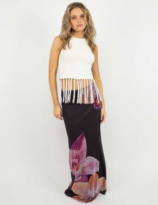 Imagen 2 del producto Polera Crop Sin Mangas Mujer Icono Blanco