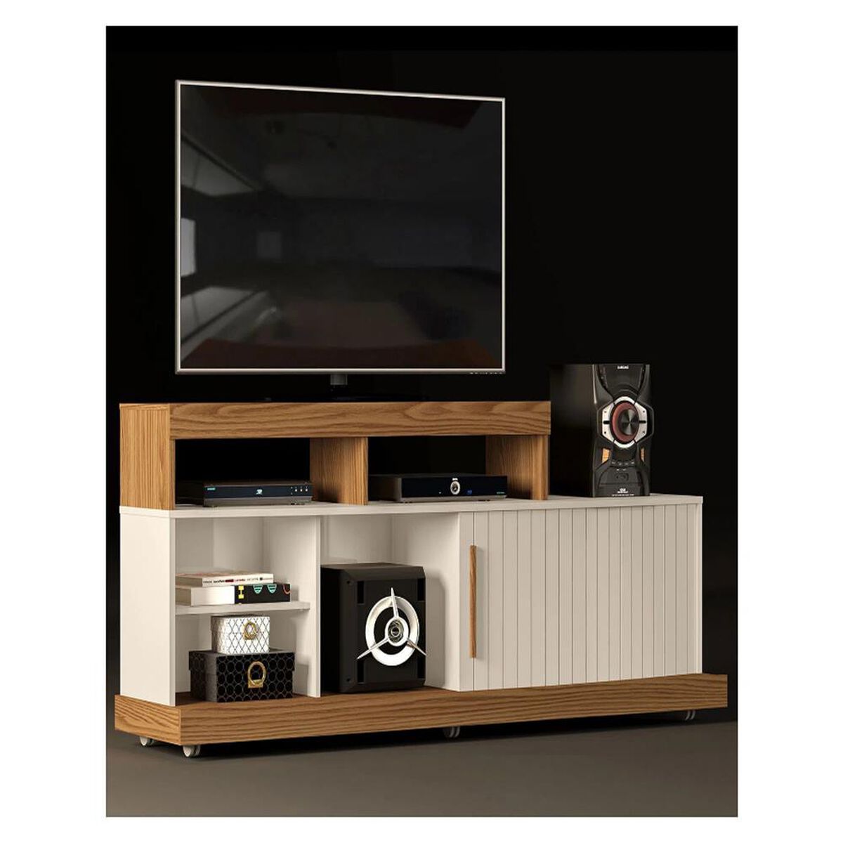 Rack TV Altavision Scala Carvalho 47" Café Claro
