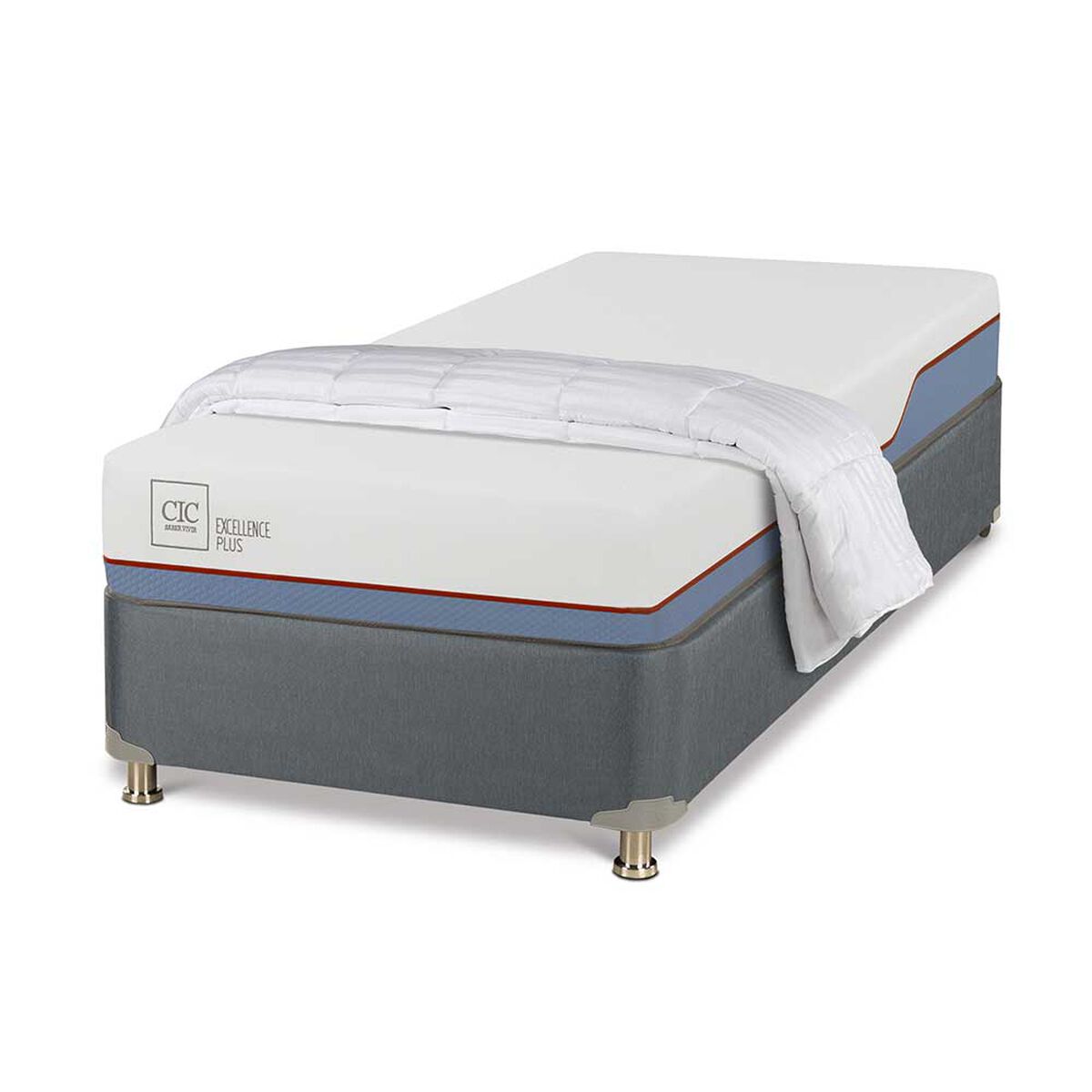 Cama Americana CIC 1 Plaza Excellence Plus + Plumón