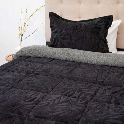 Imagen 1 del producto Cubrecama Doral 1,5 Plazas Negro Outboss Sherpa