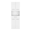 Mueble para Microondas TuHome Manchester Blanco 4 Puertas
