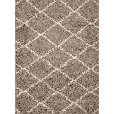 Bajada de Cama Idetex Shaggy Cell 50 x 100 cm Beige