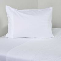 Juego de Sábanas Cannon1.5 Plazas 600 Hilos Dobby White