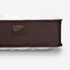 Cama Europea Rosen Base Dividida 2 Plazas Ergo T + 2 Veladores Tabor Caramelo