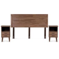 Respaldo King  + 2 Veladores Rosen Sicilia