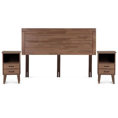 Imagen 1 del producto Respaldo King  + 2 Veladores Rosen Sicilia