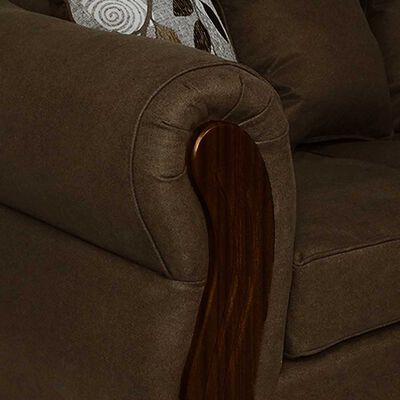 Imagen 2 del producto Juego de Living Elegant Detail Bartolucci Sofá 3 Cuerpos + Dos Sillones 1 Cuerpo Café