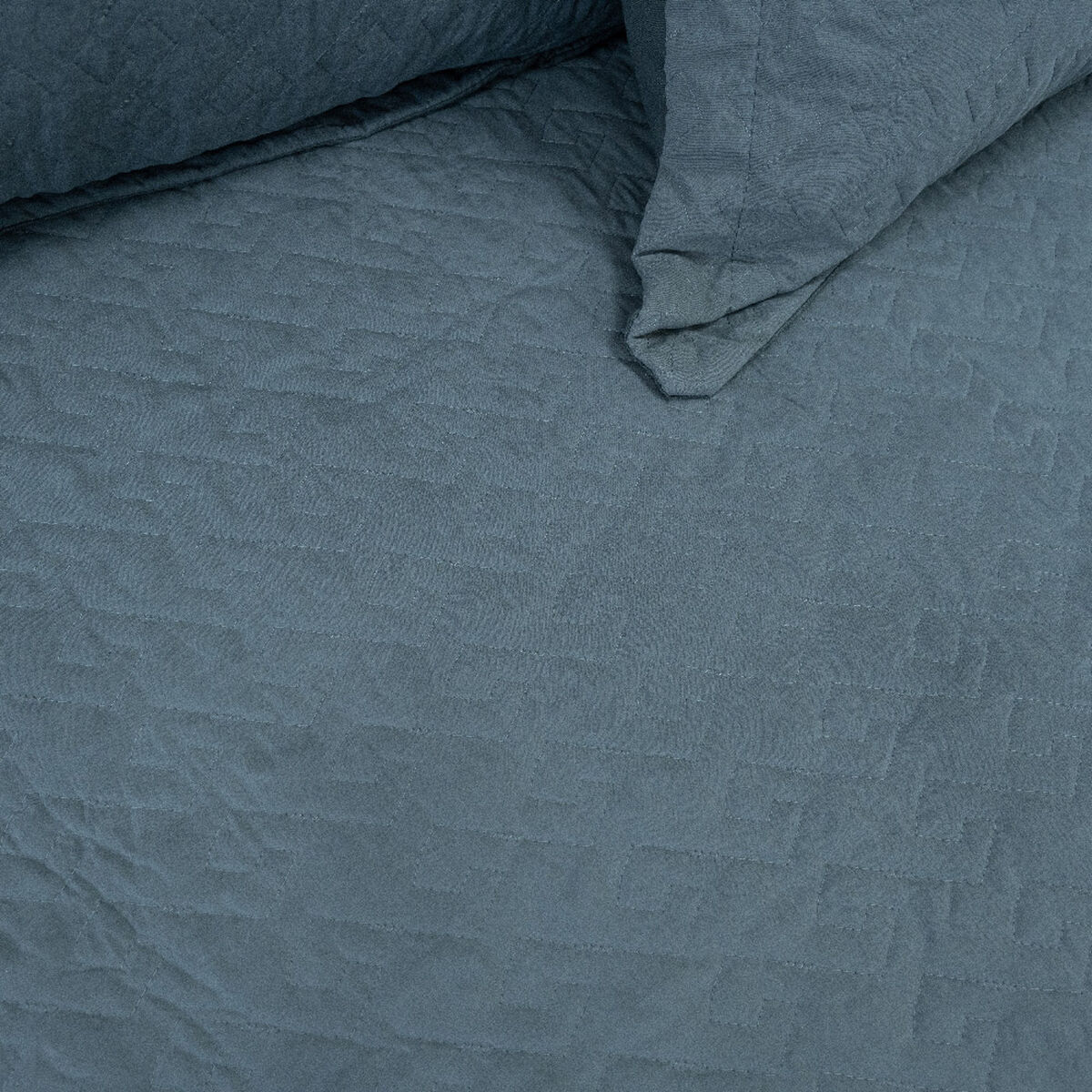 Quilt Doral 3 Plazas Lumi Velvety Gris Oscuro