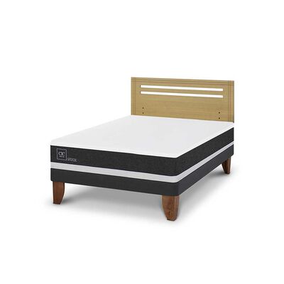 Imagen 2 del producto Cama Europea CIC 2 Plazas Ortopedic + Respaldo Munich Mostaza