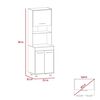 Mueble para Microondas TuHome Orion 2 Puertas Duna Blanco