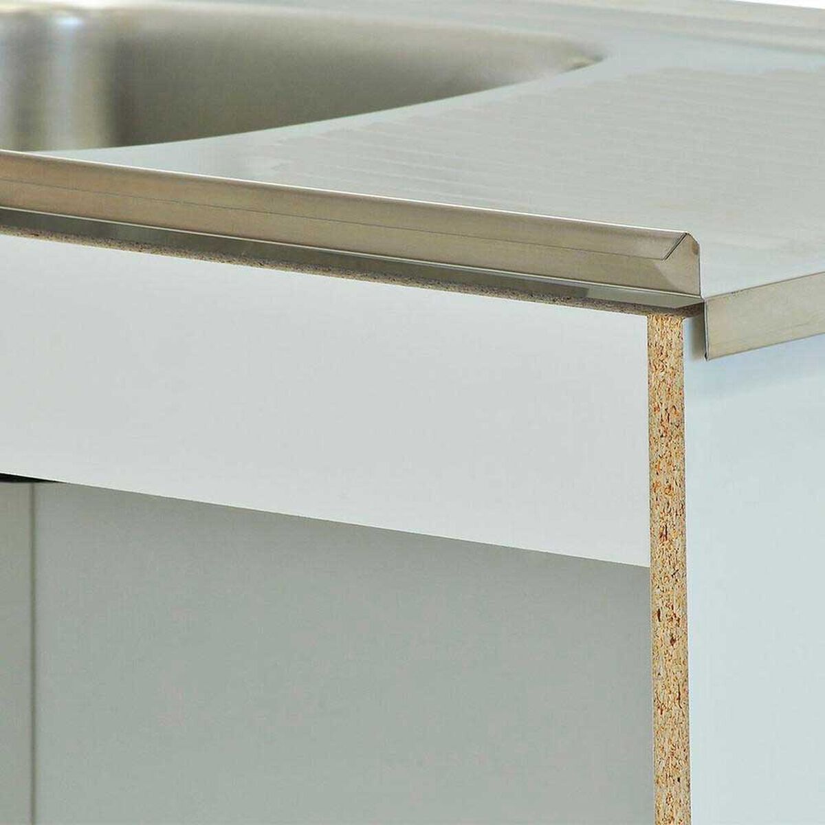 Kit Mueble de Lavaplatos + Lavaplatos Mobikit Blanco 3 Puertas 1 Caj&oacute;n