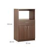 Mueble de Cocina Auxiliar Stanford 2 Puertas 1 Repisa 1 Cajón Chocolate