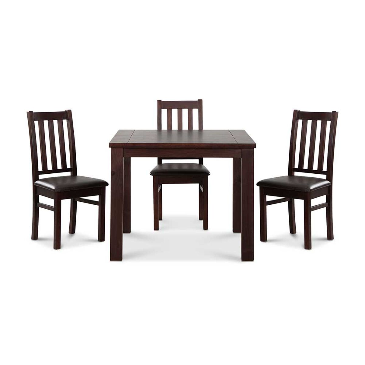 Juego de Comedor CIC Ñuble Chocolate 4 Sillas